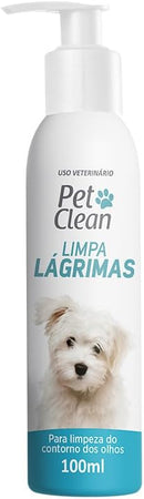 Higienizador Limpa Lágrimas Limpeza de Secreções Cães E Gatos 100ml Pet Clean