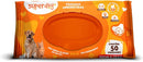 Tolhas Umedecidas Super Dog para Cães e Gatos 50 unidades 20cm X 15cm
