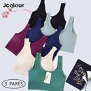 Conjunto de 3 peças: Sutiã sem costura,